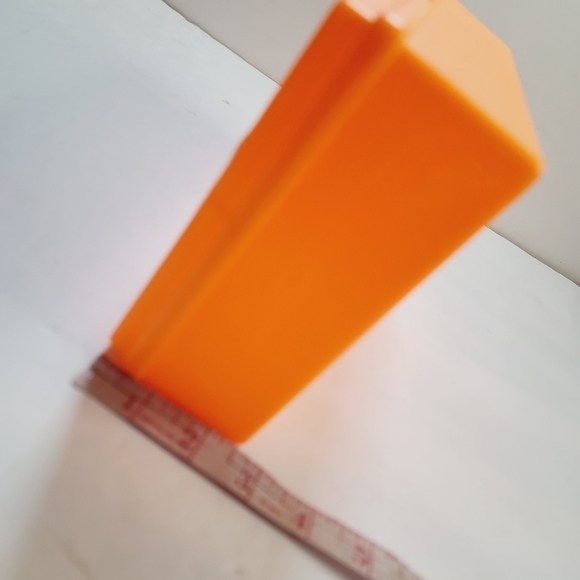 Vintage 90s School Supplies Neon Orange Pencil Case Fun Stuff Empire Berol USA - Picture 5 of 8